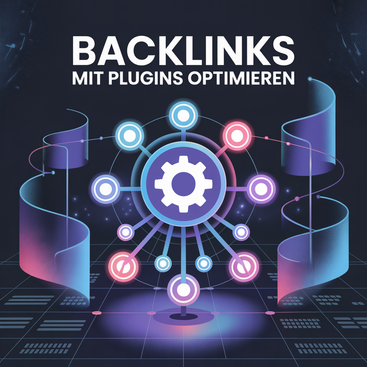 Bild mit der Überschrift "Backlinks mit Plugins optimieren"
